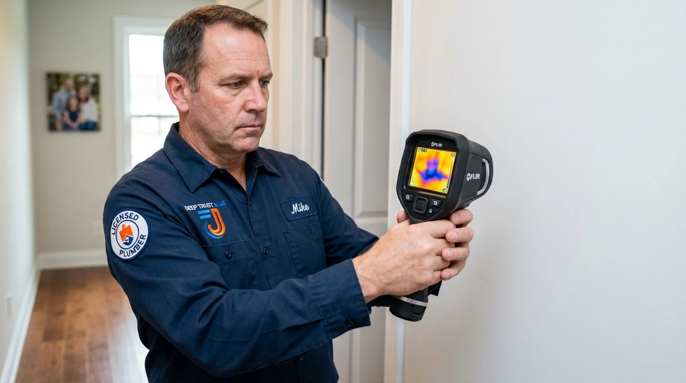 Thermal imaging leak detection by Johns Plumbing LLC in Dover Plains